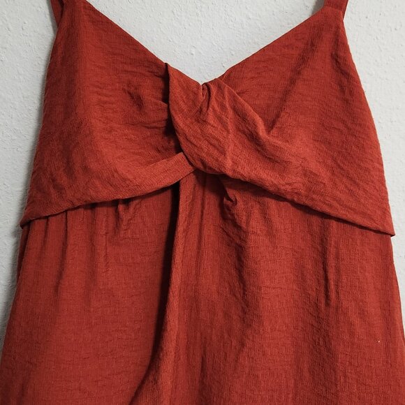 Simply Vera Wang Rusty Copper Crepe Tank Camisole Large - Picture 1 of 6